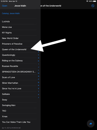 Select a song file